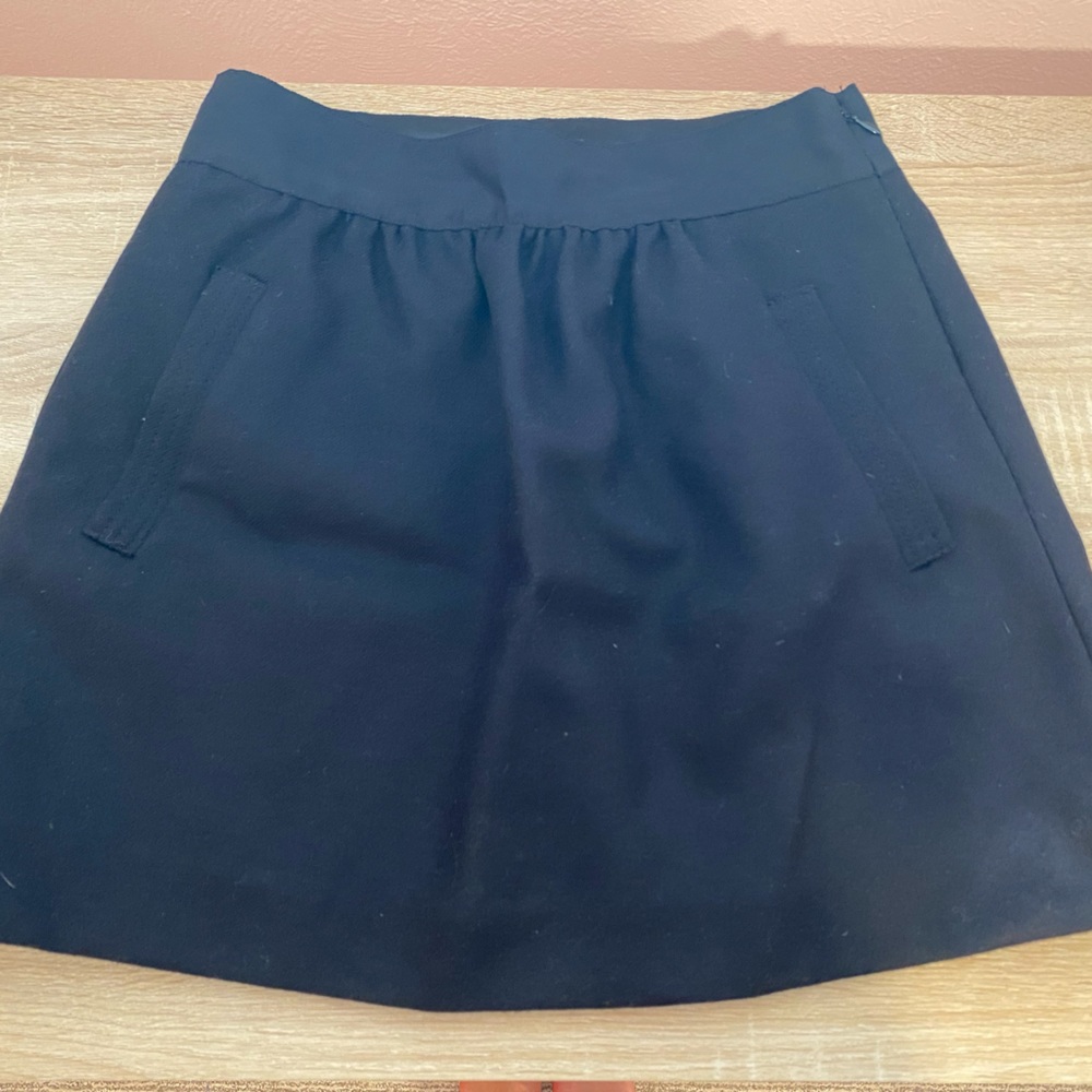 J Crew skirt; black; size 0